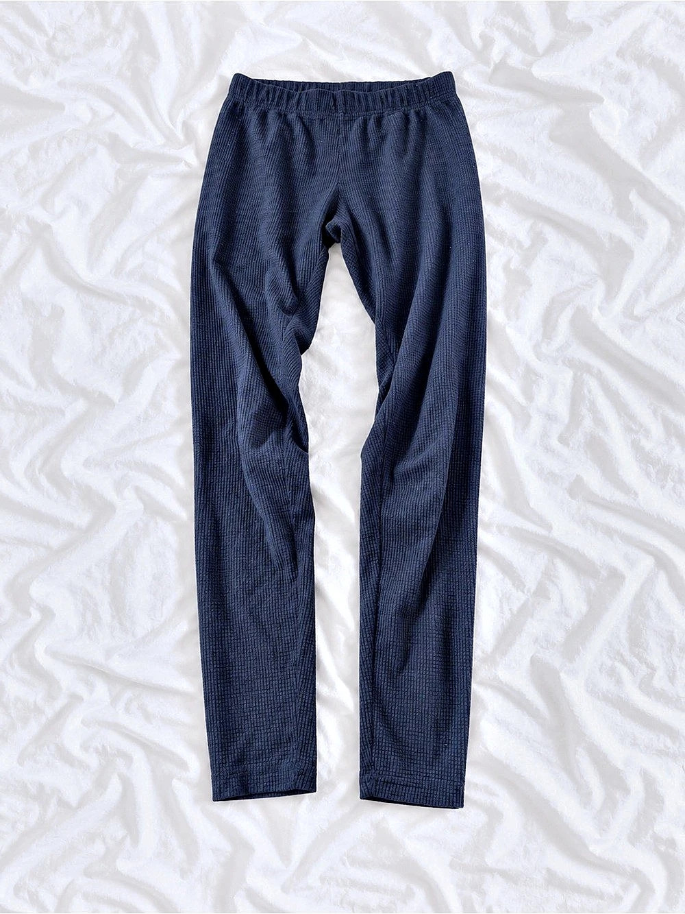 Garage Oh So Soft Waffle Knit Leggings in Blue